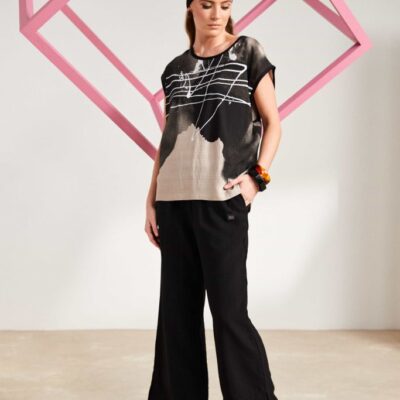 Naya Wide Leg Ankle Length Trousers NAS25218