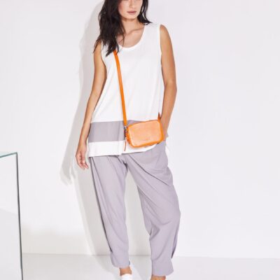 Naya Cuff Trousers Travel Fabric Basic NAS25101 Mink ( Grey )