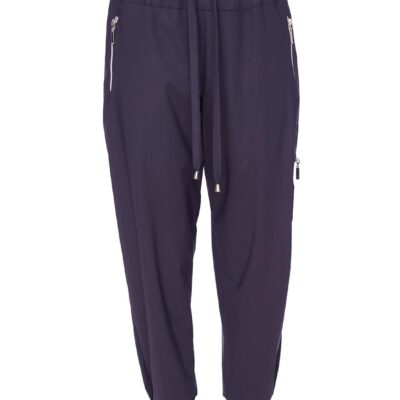Naya Travel Fabric Pants With Zips NAS24102 Navy