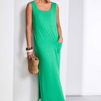 Naya Jersey Pocket Detail Maxi Dress NAS25114A