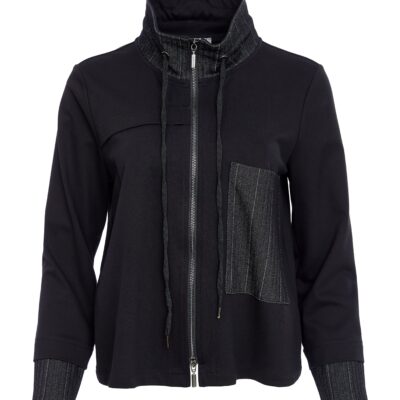 NAYA Short High-neck jacket with Pinstripe Sections NAW25255