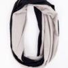 NAYA Two Tone Soft Jersey Neck Scarf in Taupe NAW25113