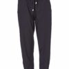 NAYA Slim Leg Trouser in Black with Drawstring Waist and Stud Hem Detail NAW25154